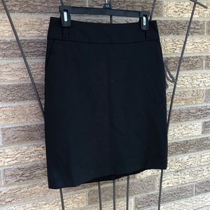Banana Republic black wool pencil skirt, size 2